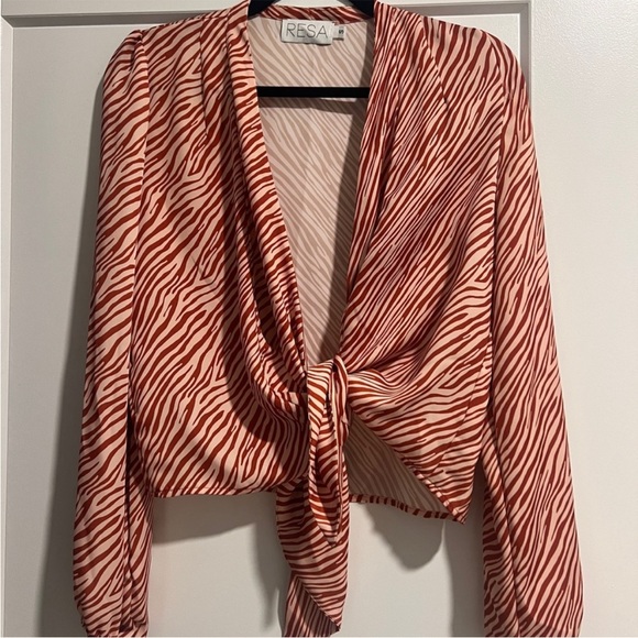 RESA Tops - RESA Red Zebra Print Top